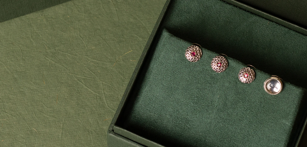 ENGRAVED SILVER KURTA BUTTONS