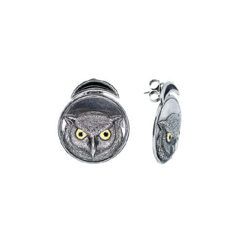 Owl Face Earrings