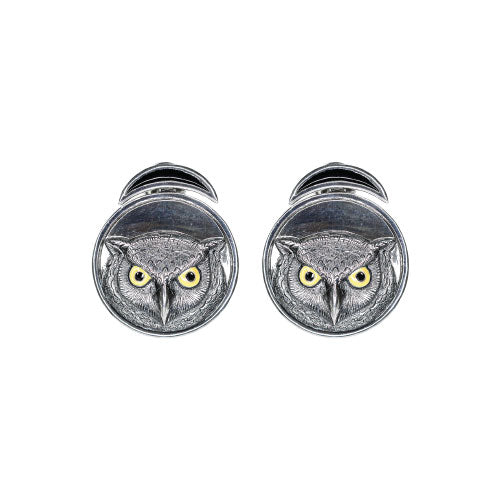 Owl Face Earrings