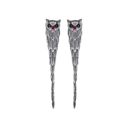 Dangling Owl Earrings
