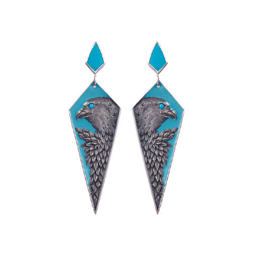 Turquoise Eagle Earrings