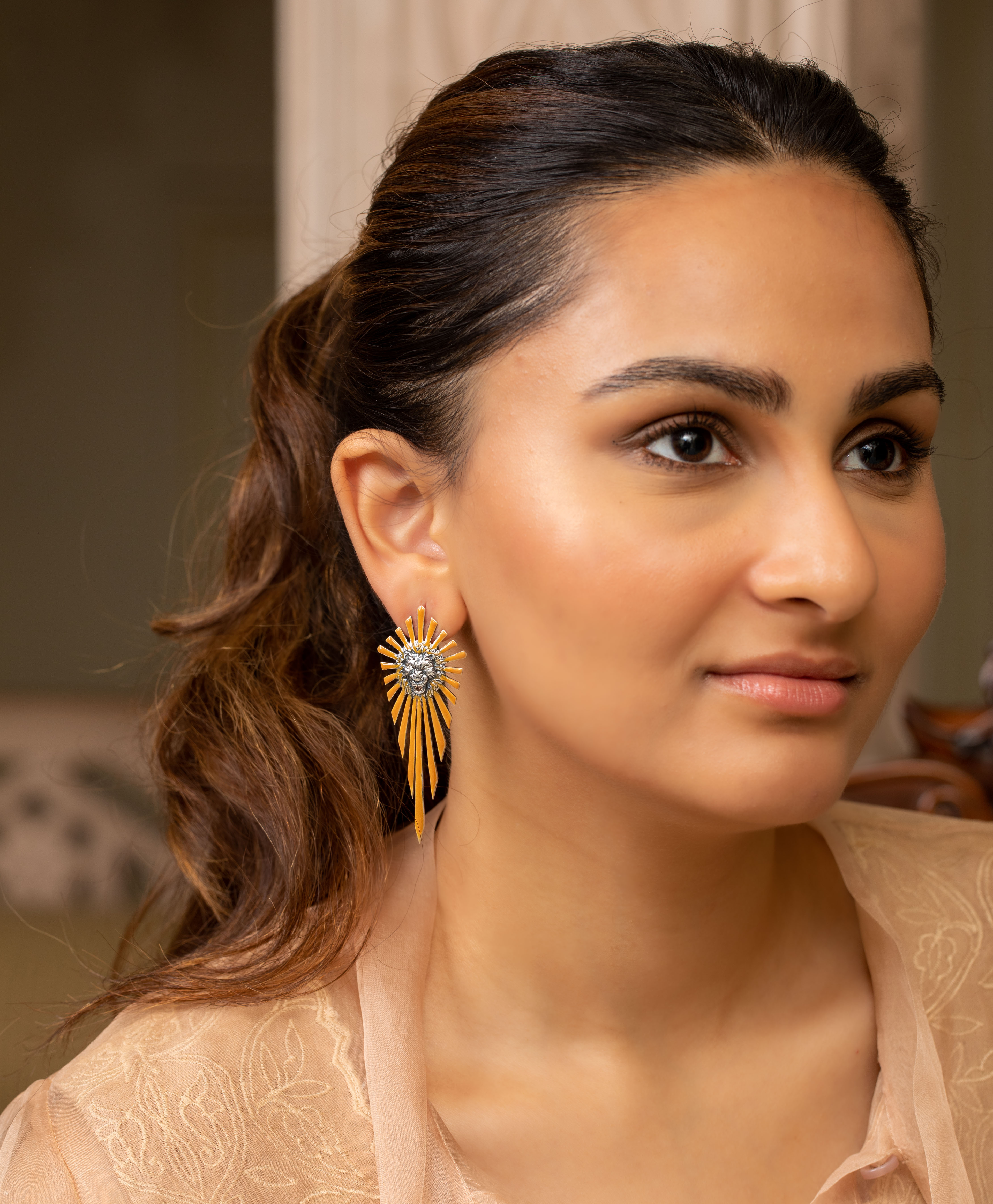 Lion Earrings