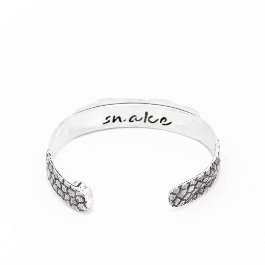 Snake Eyes Silver Cuff Bracelets