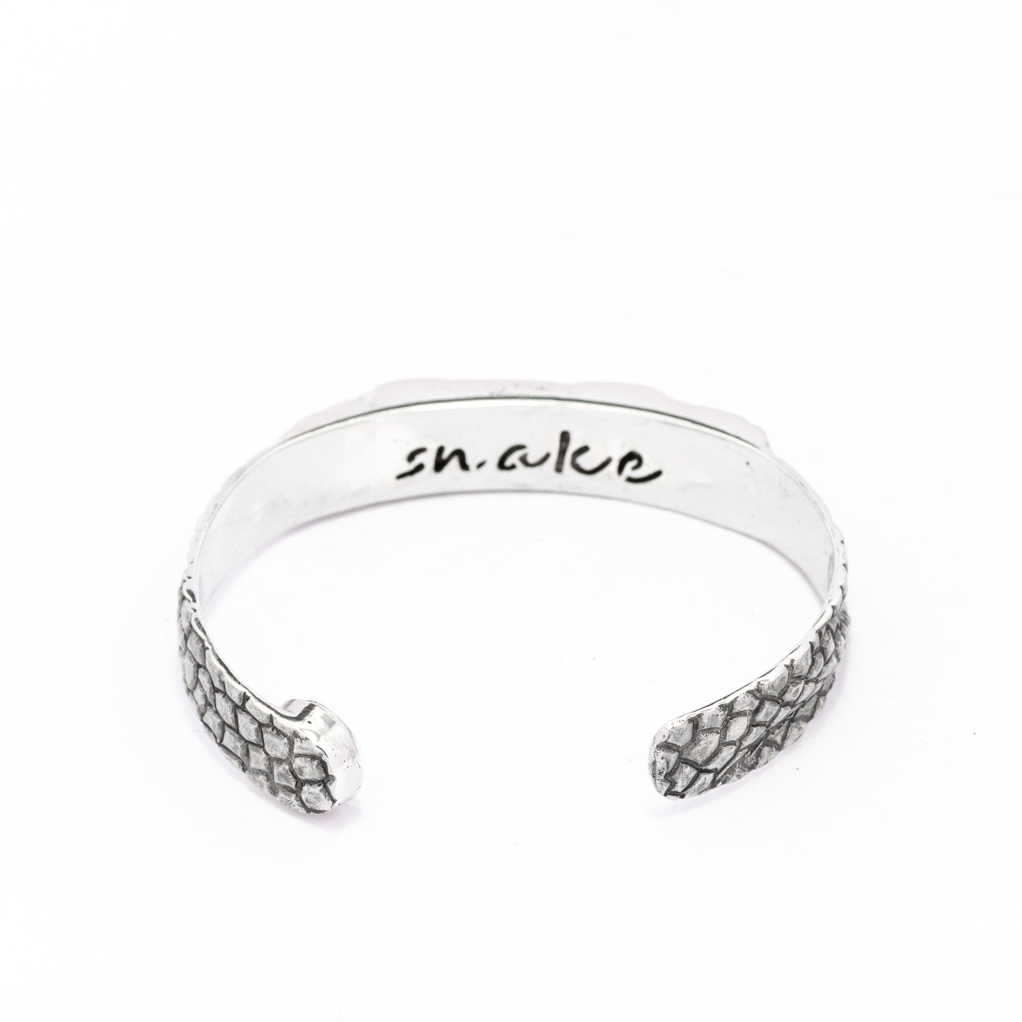 Snake Eyes Silver Cuff Bracelets