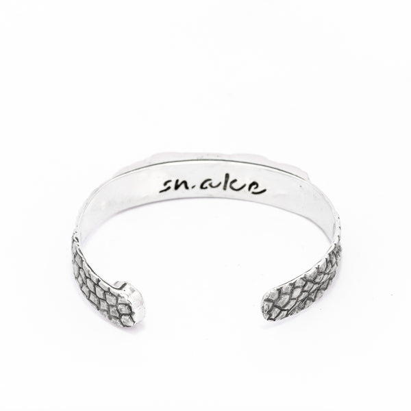 Snake Eyes Silver Cuff Bracelets