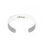 Stag Eyes Silver Cuff Bracelets