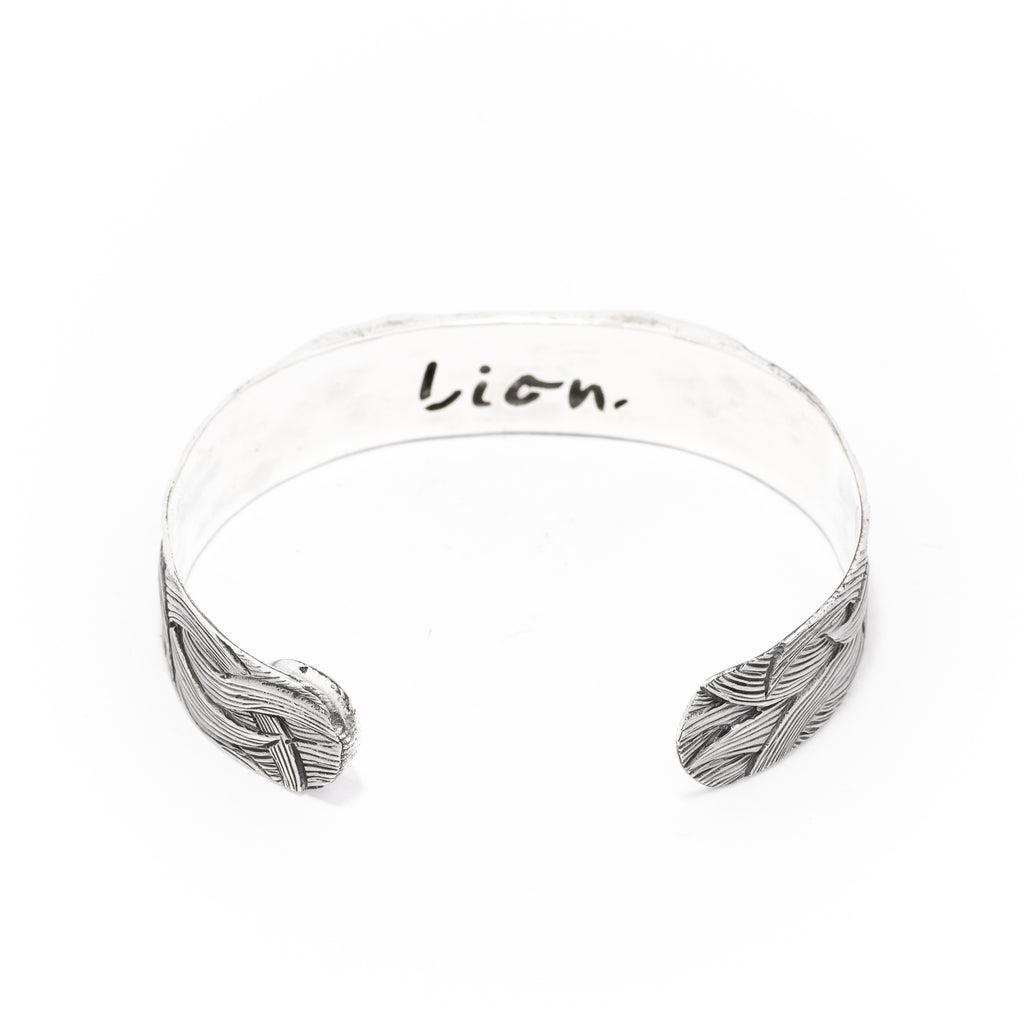 Lion Eyes Silver Cuff Bracelets