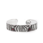 zebra-mens-Silver-cuff-bracelets