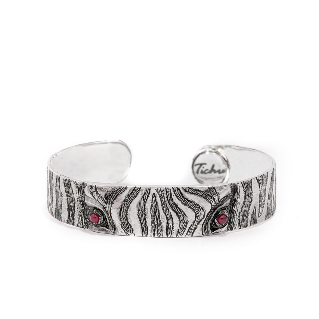 zebra-mens-Silver-cuff-bracelets