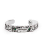 Snake Eyes Silver Cuff Bracelets