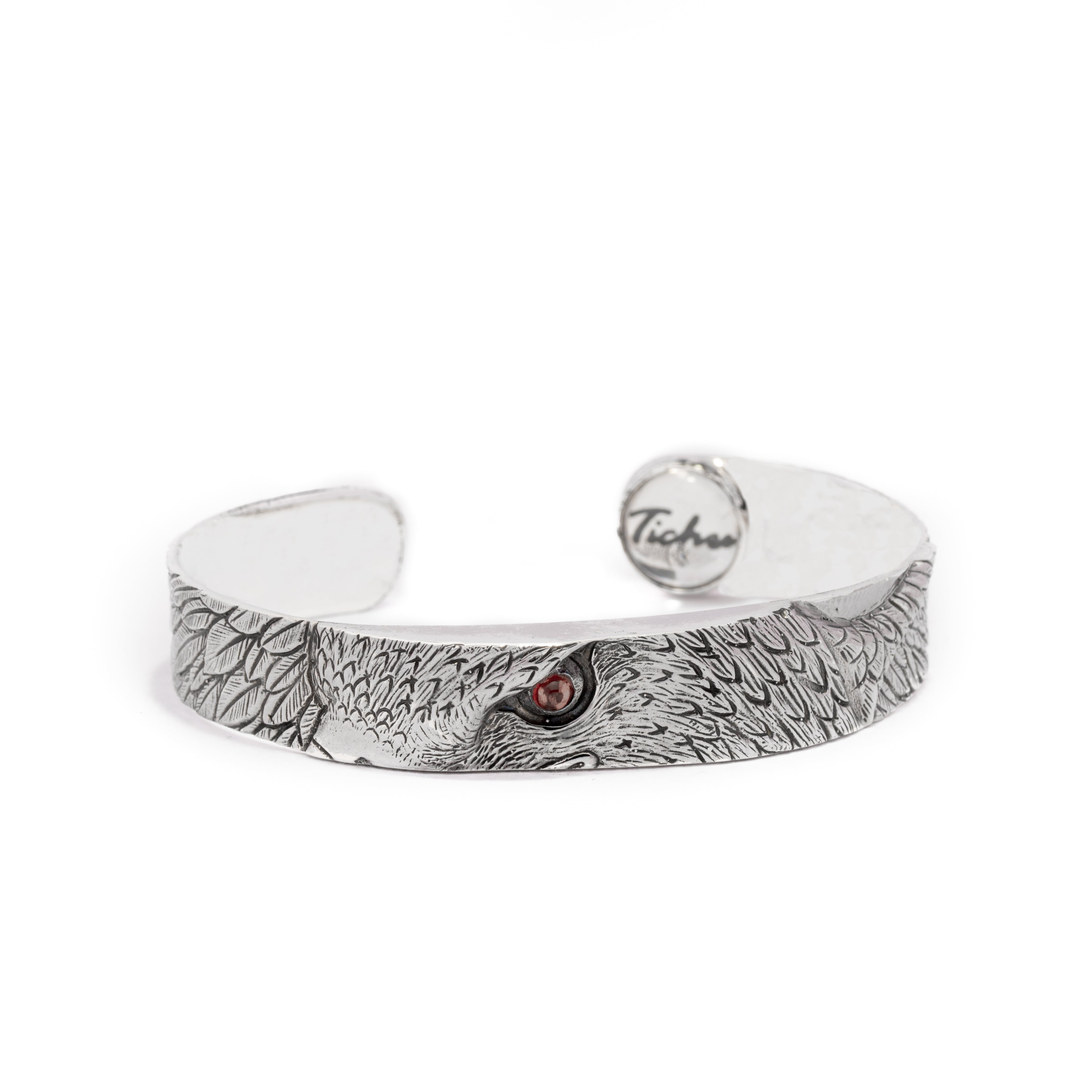Eagle Eyes Silver Cuff Bracelets