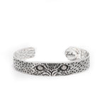 Cheetah Eyes Silver Cuff Bracelet