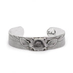 Stag Eyes Silver Cuff Bracelets